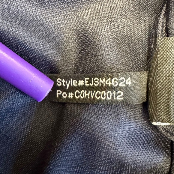 DB STUDIO Cocktail Dress Women’s Small 4/6 Navy Blue Sweetheart Sheer Illusion - Picture 14 of 15